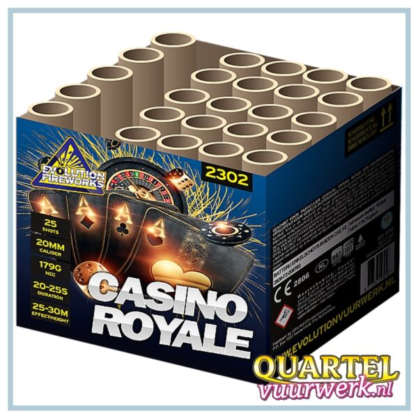 UITVERKOCHT !! EVOLUTION F2 Casino Royale 25 shots 20mm [WEC2302]