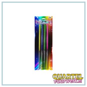 Eurostar Fireworks - Neon sparklers 8 stuks van 40 cm lang (Nieuw in 2025) [EFC-VP40N]
