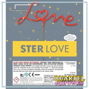 WECO B2B Ster op blister love [WEC7743]