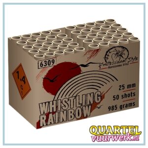 Prof-Style Whistling Rainbow 50 shots 25mm --> WEC6313 (Nieuw in 2025) [WEC6309]